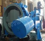 Hydraulic Counter weight Flanged Butterfly Valve