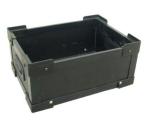 UV Coating Gray Plastic Corrugated Box Corrugated Board Plastic Moving Bins Hand