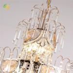 Voltage 85V-265V Golden Crystal Chandelier LED Decorative Lamp For Hotel