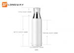 0.2ml Dosage Acrylic Plastic Airless Pump Bottles Screw On Finish Type