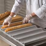 RK Bakeware China Foodservice NSF 5 Loaf Glazed Aluminum Baguette Baking Tray