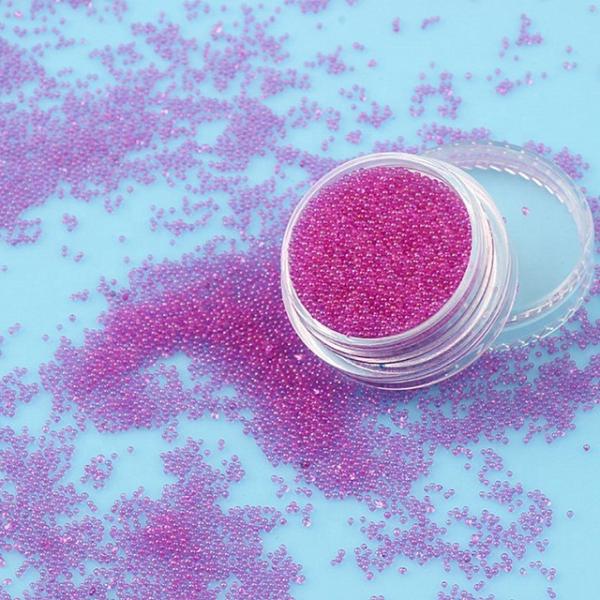 DIY Nail Art Essential Transparent Round Glass Bead Plastic ABS PET for Glass