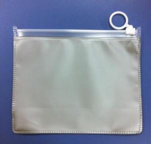 China Silk printing Clear frosted travel use eva plastic bag for clothes with zipper on sale