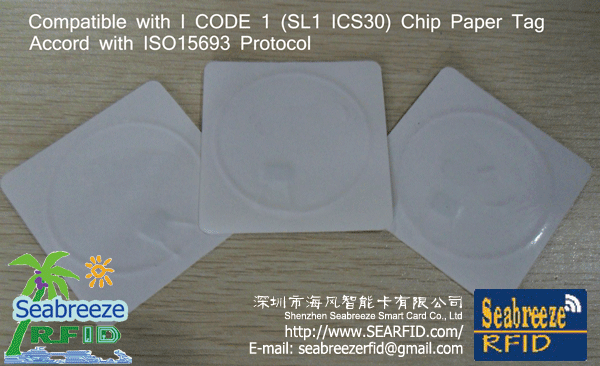 Compatible with I CODE 1 (SL1 ICS30) Chip Paper Tag, Accord with ISO15693 Protocol