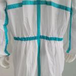 175*140cm CE Type4 5 6 Disposable SMS Nonwoven Protective Coveralls with Stick