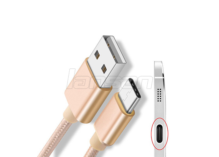 Foil 2A Nylon Braided Type C USB Cable Micro USB Data Cable For Mobile Phone
