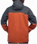 Breathable Mens Waterproof Coat , Quick Dry Brick Black Hiking Rain Jacket
