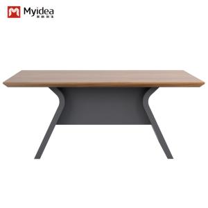 China Modern Luxury Wood Tea Table Set For Living Room And Office Versatile Dark Color With Wood Grain Coffee Tables on sale