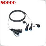 Black Outdoor Armored Fiber Patch Cord FTTH SC/LC/FC/ST Simplex Fiber Count