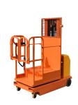 Electric Aerial Order Picker 300kg 3300mm Self - Propelled Powered In Orange