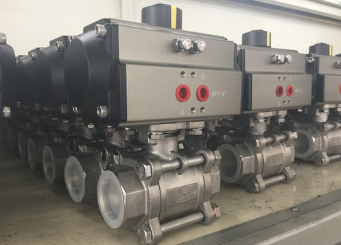 Pneumatic Actuated Ball Valve Small Pneumatic Actuator