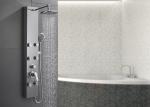 ROVATE Nickel Brushed Rain Shower Panel Round Shape For Indoor Shower Room