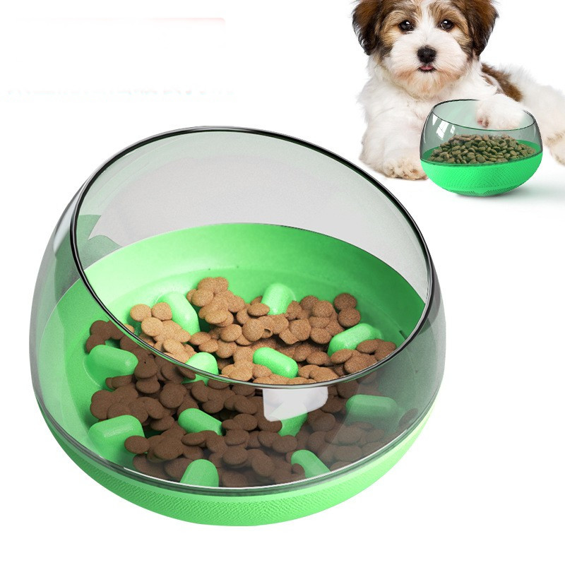Pet Supplies Factory Amazon Slow Food Water Basin Dog Food Basin Tableware Do Not Pour Slow Food Dog Bowl