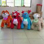 Hansel carnival rides coin operated electric ride on plush motorized animals