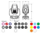 250W 7500K White LED Moving Head Spot For Road shows / Clubs