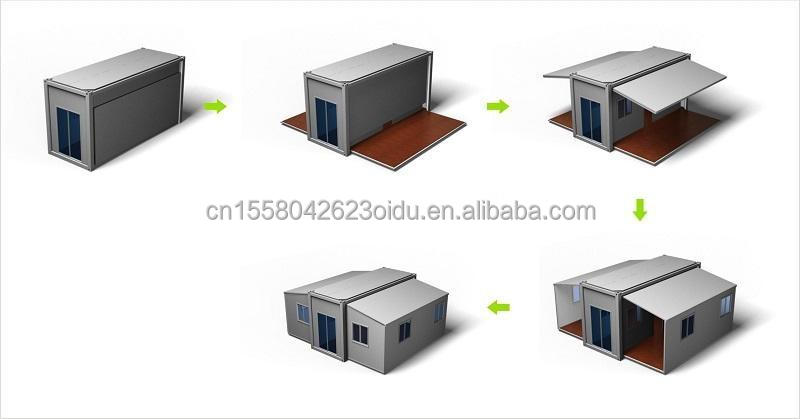 Family Living with Bulk Extendable Container House and Foldable Prefabricated House 2 Bedroom Family House