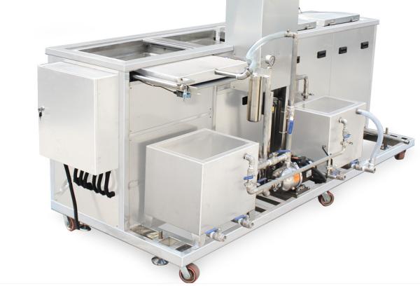 Three Panels Ultrasonic Cleaning Machine For Cleaning Parts Oil Cooler Header
