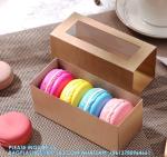 Macaron Boxes, Macaron Gift Box For 6, Macaron Packaging Boxes With Clear Window