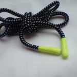 Shiny Silicone Ends Polyester Fibers 90cm Braided Silk Cord