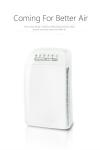 UVC Hepa Air Purifier For Allergies OEM 300m3/h Smoke Removal