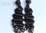 16 Inch Virgin Malaysian Curly Hair Wave , Natural Color Loose Wave Hair