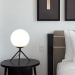 Nodic LED Table Lamp Study Living Room Bedroom Minimalist Round Glass Ball