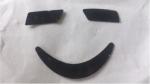 Innocuous Black PTFE Plastic Sheet Double Sided Adhesive Mouse Slide Pads