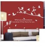 Contemporary Custom Personalised Wall Decoration Flower Stickers / Wall Sticker