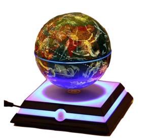 Wholesale Magnetic levitation floating constellation globe world map 6inch from china suppliers