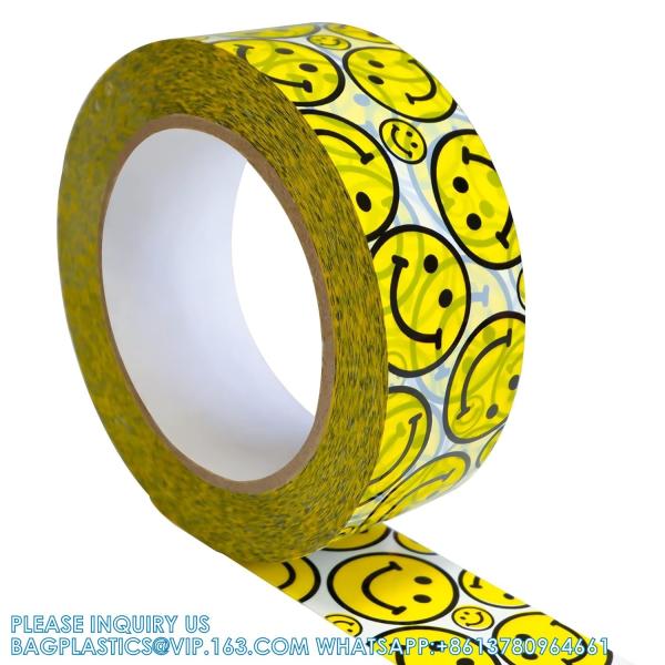 Personalized Packing Tape Clear Transparent Custom Monochrome Logo Words