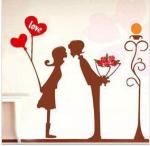 Reusable Funky Wall Flower Stickers LY-031, /Wall Sticker Art /Decal Wall