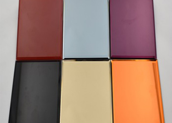 Attractive Tinted Wall Mirror , Eco Friendly Tinted Plate Glass Multi Color