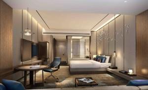 China OEM Welcome Gelaimei Luxury Hotel Bedroom Furniture Modern Design on sale