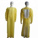 Plastic CPE Surgical Disposable Isolation Gowns With Sleeves