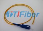 Simplex single mode pigtail fiber optic SC / UPC 0.9mm 1.5 meters RoHS