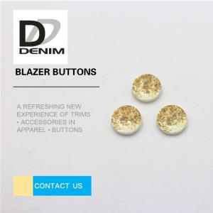 China Professional Custom Blazer Shirt Buttons , Extra Large Yellow Buttons Modern 3D Printing Buttons on sale