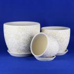 Customized Round Ceramic Pots Wide Selection Drainage Included