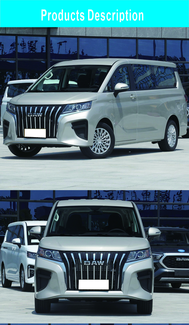 Baw M7 Auto Electric MPV Cars 7 Seater 1.6L Gasoline Automobile
