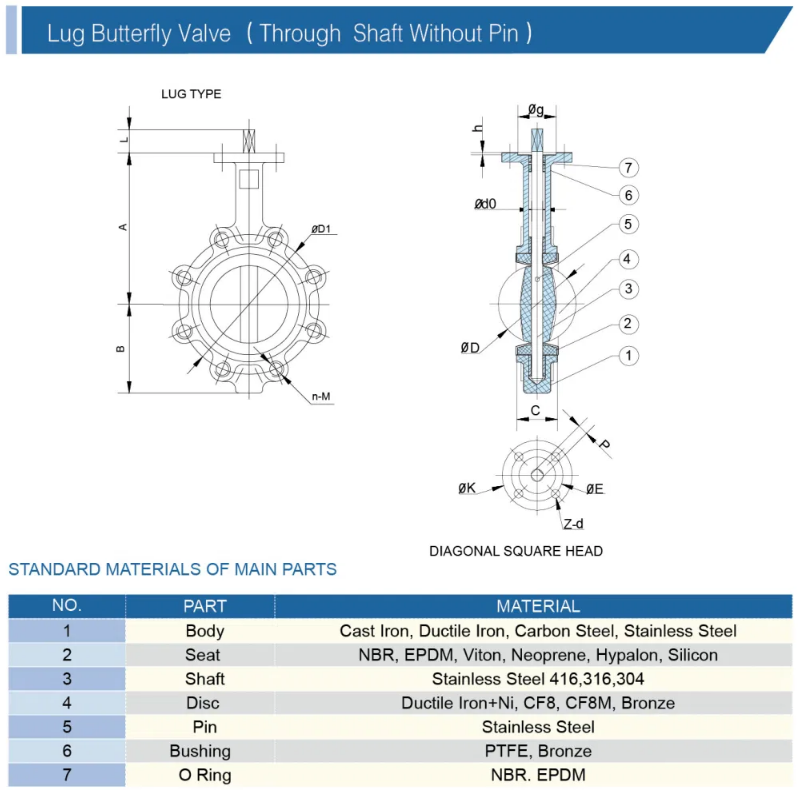 Customized Cast Iron Lever Treated Wafer Lug Concentric Butterfly Valve for Standards