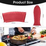 Silicone Hot Handle Holder Heat Resistant Cast Iron Skillets Handles Grip Covers