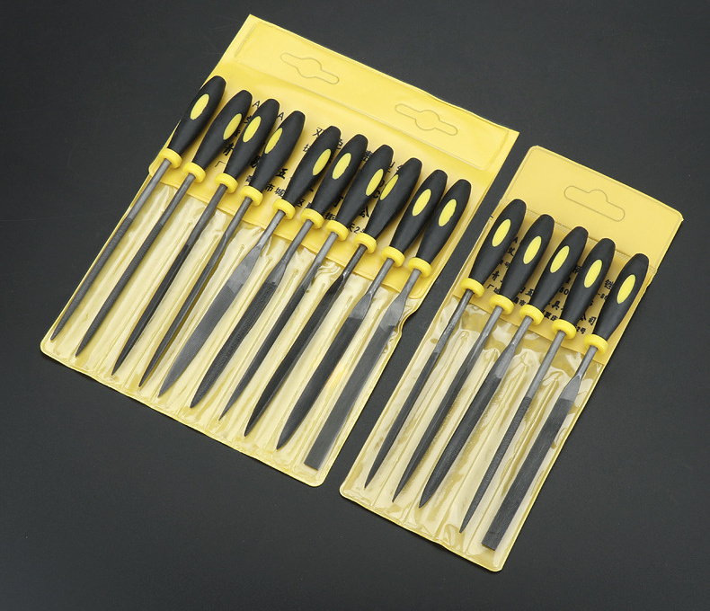 5PCS 6PCS 10PCS 4*160mm Double Color Handle Needle File Set