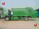 HOWO 14000L Rear Loading Garbage Truck 12CBM Waste Management Recycling Truck