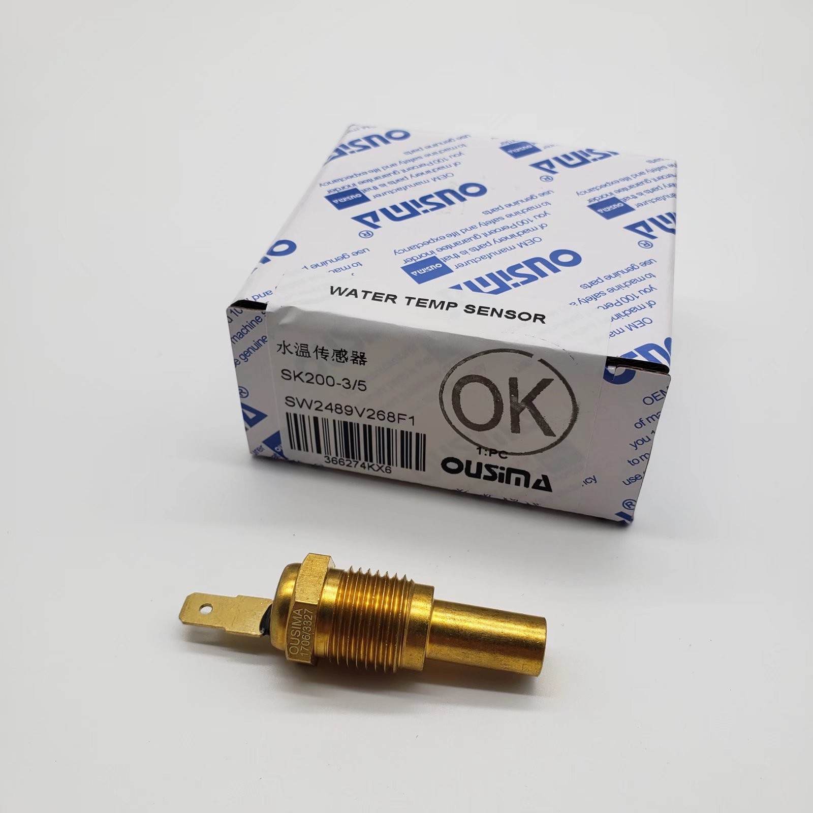 OUSIMA SW2489V268F1 Water Temperature Sensor For Sk200-3 Sk200-5