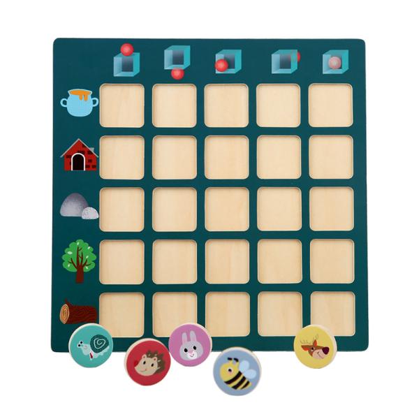 Unisex Children Wooden Puzzle Toys Spatial Thinking Logic Training Orientation
