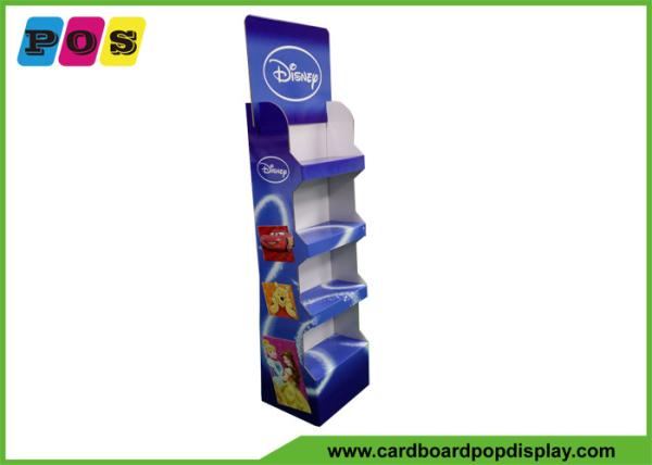 Retail Stores Portable Cardboard Merchandising Displays With 4 Trays And CMYK