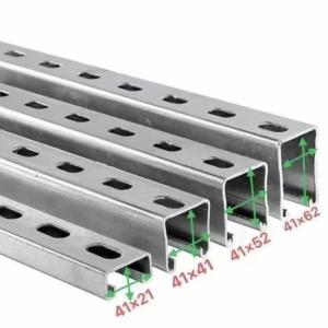 Wholesale Organized Cable Management Steel Slotted Channel With Cable Trunking C Slotted Channel from china suppliers