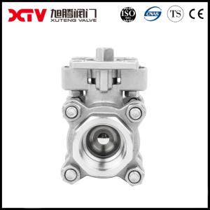 China Xtv Stainless Steel 304 316 Bsp 3PC High Platform Thread Ball Valve for Functionality on sale