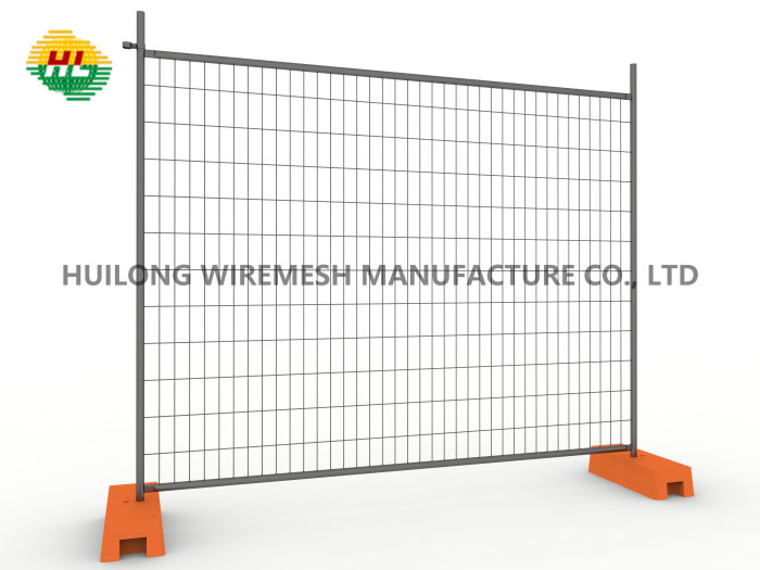 Easily Assembled Australian Temporary Fencing Outdoor Metal Steel Silver Security Panels