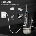 Rechargeable Dental Water Flosser With 5 Cleaning Modes And 2500mAh Battery For