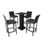 Classic outdoor bar balcony table and chair combination garden rain-proof rattan